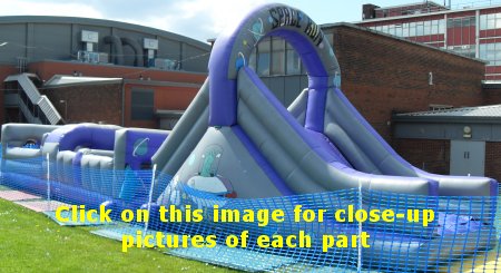 45ft Inflatable Assault Course for hire