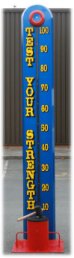 High Striker Test Your Strength game for hire - one many fair style games available