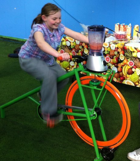 Eco friendly Smoothie Bike for hire in the Midlands