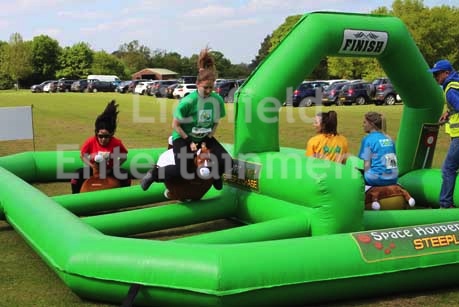 Inflatable horse racing game for hire for fun days and events