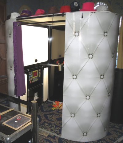Wedding photo booth hire in white